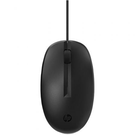 Ratón HP 125, Hasta 1200 DPI, Negro