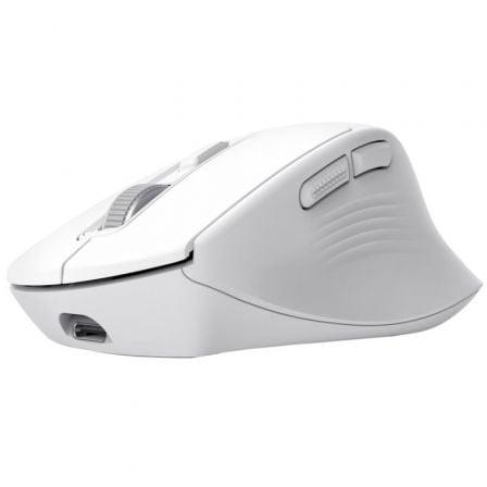 Ratón Inalámbrico Trust Niven Confort 26022, Batería recargable, Hasta 3200 DPI, Blanco