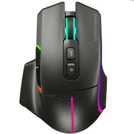Ratón Inalámbrico Mars Gaming MMW-VECTOR, Batería Recargable, Hasta 12000 DPI