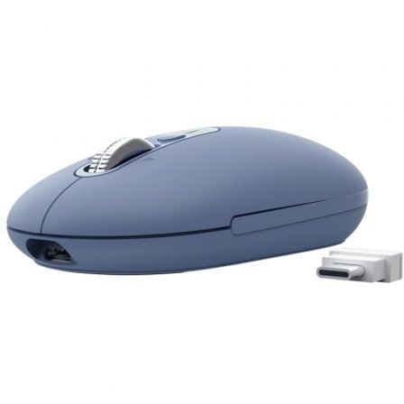 Ratón Inalámbrico Trust Seron 26020, Batería recargable, Hasta 3200 DPI, Azul
