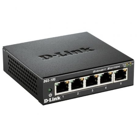 Switch D-Link DGS-105 5 puertos, RJ-45 10/100/1000