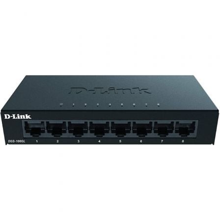 Switch D-Link DGS-108GL 8 puertos, RJ-45 10/100/1000