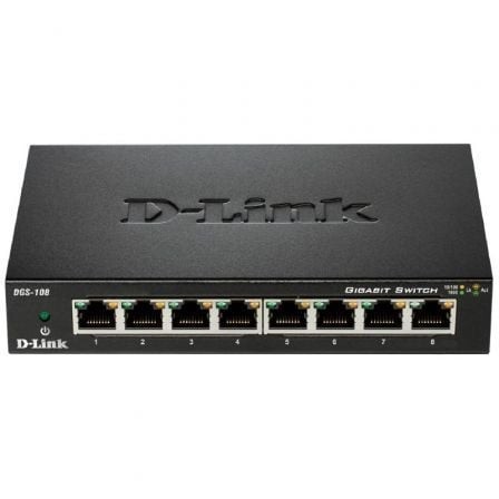 Switch D-Link DGS-108 8 puertos, RJ-45 10/100/1000