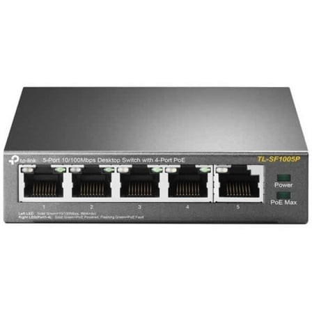 Switch TP-Link TL-SF1005P 5 puertos, RJ-45 10/100 PoE