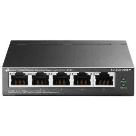 Switch TP-Link TL-SG1005LP 5 puertos, RJ-45 10/100/1000, PoE