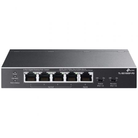 Switch TP-Link TL-SG1005P-PD 5 puertos, RJ-45 2.5 Gbps PoE