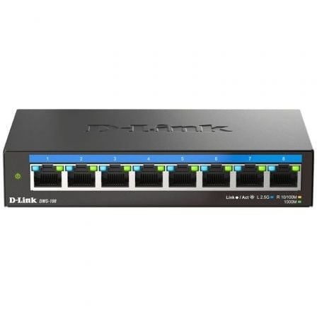 Switch D-Link DMS-108 8 puertos, RJ-45 10/100/1000/2.5 Gbps