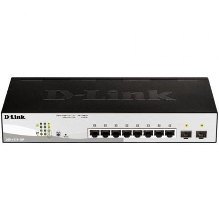 Switch D-Link DGS-1210-10P 10 puertos, RJ-45 Gigabit 10/100/1000 PoE, SFP