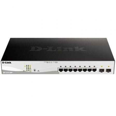 Switch Gestionable D-Link DGS-1210-10MP 10 puertos, RJ-45 10/100/1000, PoE, SFP