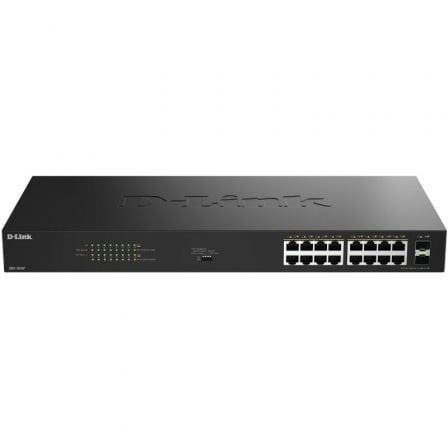 Switch D-Link DGS-1018P/E, 18 puertos, RJ-45 Gigabit 10/100/1000 PoE, SFP