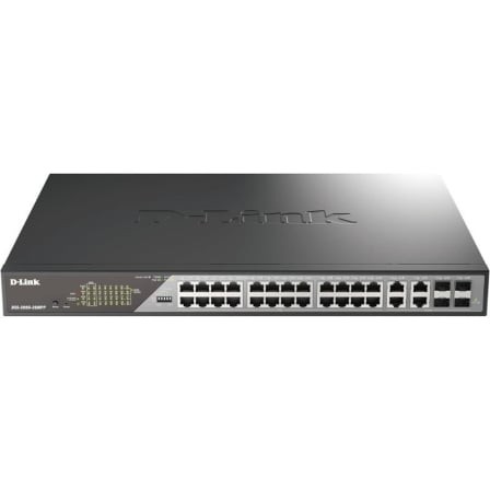 Switch Gestionable D-Link DSS-200G-28MPP 24 puertos, RJ-45 10/100/1000, PoE++, SFP
