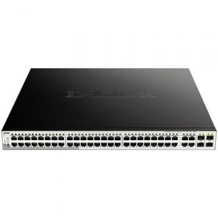 Switch Gestionable D-Link DGS-1210-52MP 52 puertos, RJ-45 10/100/1000 PoE, SFP