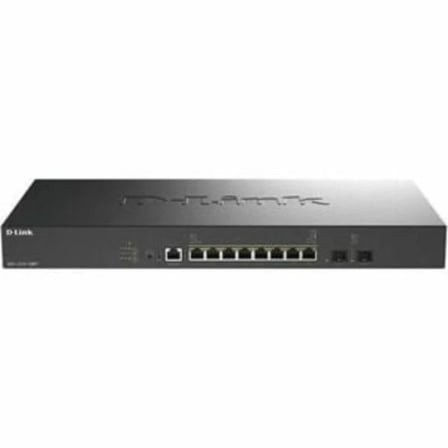 Switch Gestionable D-Link DXS-1210-10MP/E 8 puertos, RJ-45 100/1000/2.5G/5G/10G, PoE+, SFP