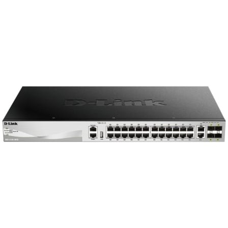 Switch Gestionable D-Link DGS-3130-30S/E 28 puertos, RJ-45 10/100/1000, SFP