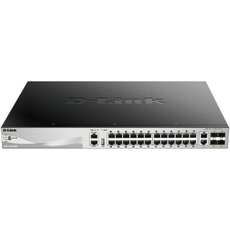 Switch Gestionable D-Link DGS-3130-30PS/E 26 puertos, RJ-45 10/100/1000, SFP