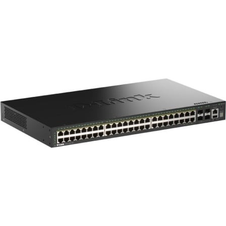 Switch Gestionable D-Link DGS-1530-52P/E 48 puertos, RJ-45 10/100/1000, SFP, PoE