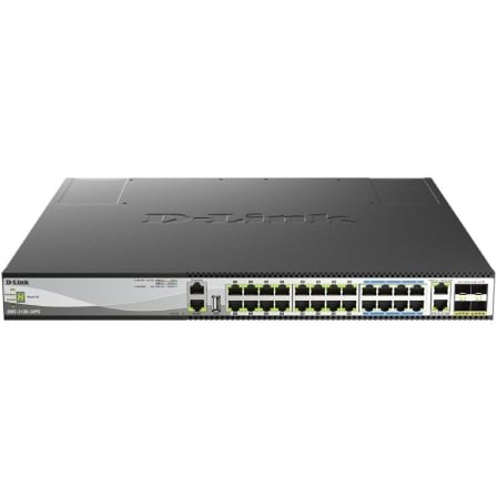 Switch D-Link DMS-3130-30PS/E 24 puertos, RJ-45 Gigabit 10Gbps, PoE, SFP
