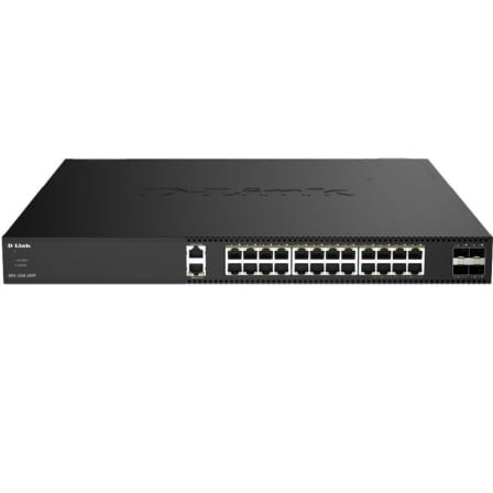 Switch Gestionable D-Link DXS-1250-28YP/E 24 puertos, RJ-45 10Gbps, SFP, PoE