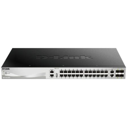 Switch Gestionable D-Link DGS-3130-30TS/E 24 puertos, RJ-45 10/100/1000, SFP