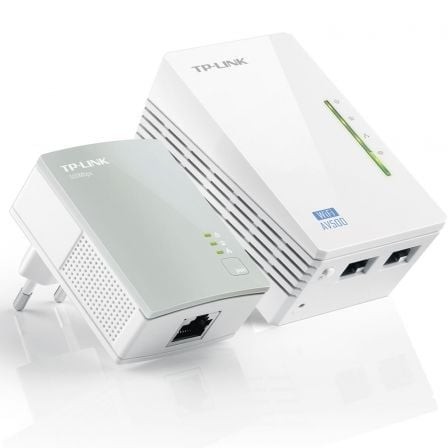 Adaptador PLC TP-Link TL-WPA4220KIT 300 Mbps, alcance 300 m, pack de 2