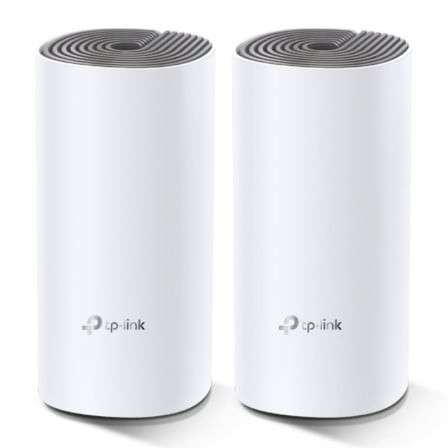 Sistema wifi mesh TP-Link Deco E4 1200 Mbps, 2,4 GHz y 5 GHz, pack de 2