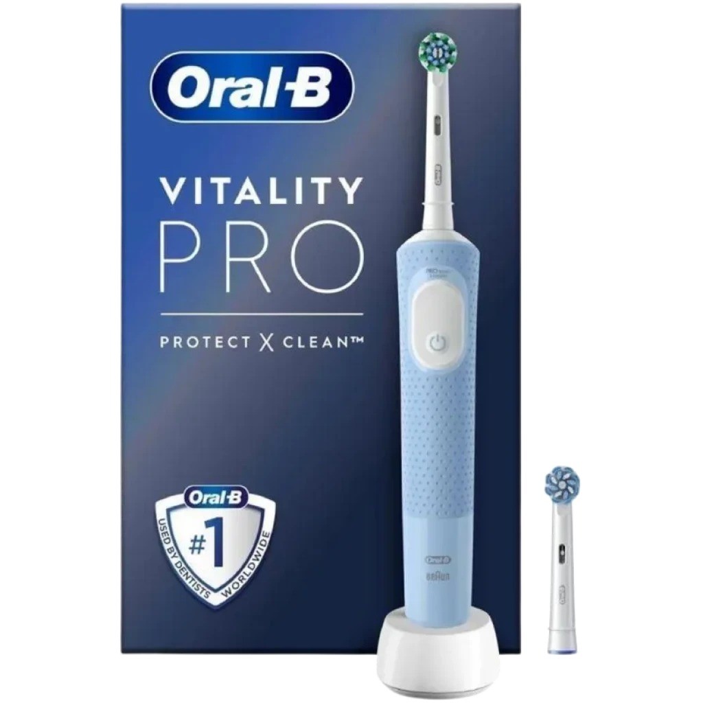 Oral-B Vitality Pro - Cepillo de dientes eléctrico azul con 1 recambio