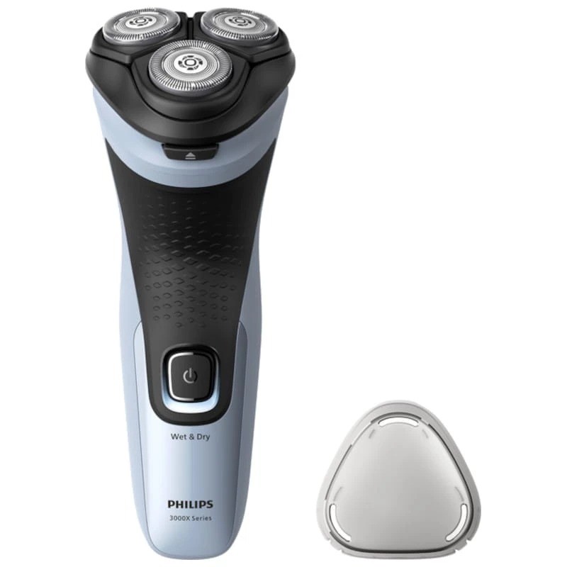 Afeitadora Philips Shaver 3000X Series X3003/00 Negro/Azul seco y mojado 40 min