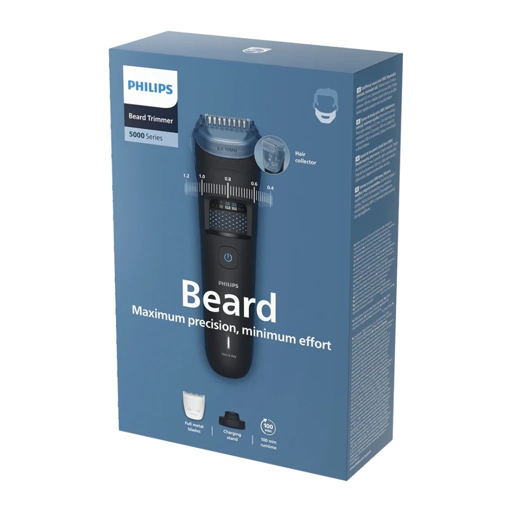 Cortapelos Philips Beard Trimmer Series 5000 BT5780/15 seco y mojado inalámbrico