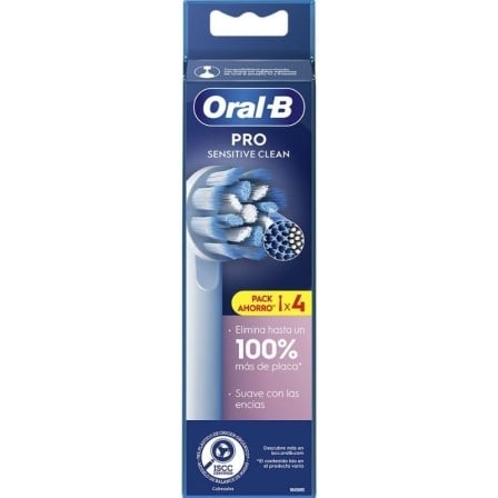 Cabezal de Recambio para Cepillo Oral-B Pro Sensitive, Pack 4 uds