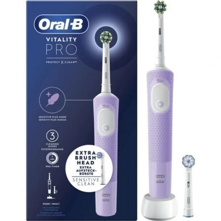 Cepillo de dientes eléctrico Braun Oral-B Vitality Pro, purpura