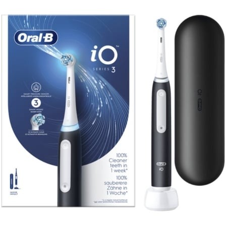Cepillo de dientes eléctrico Oral-B iO 3, negro