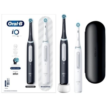 Cepillo de dientes eléctrico Oral-B iO Series 4 Dúo, incluye funda
