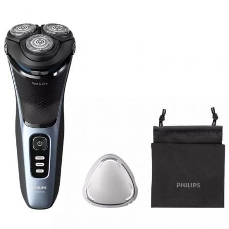 Afeitadora Philips Shaver Series 3000 S3243/12, con batería, 2 Accesorios