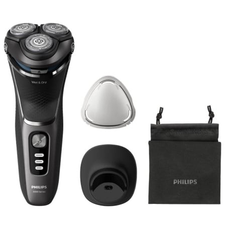 Afeitadora Philips Shaver Series 3000 S3343/13, con batería, 4 Accesorios