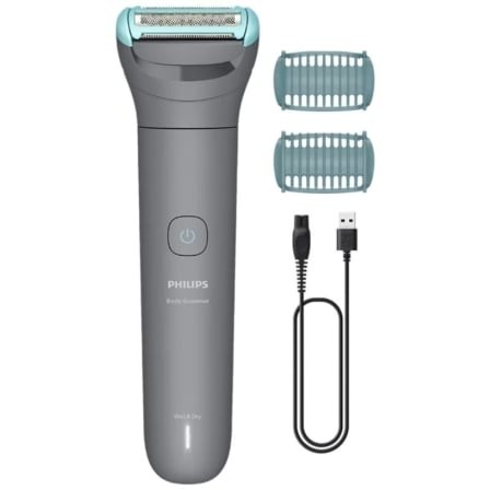 Cortabarbas Philips Beardtrimmer series 3000 BG3480/15, con batería, 2 Accesorios