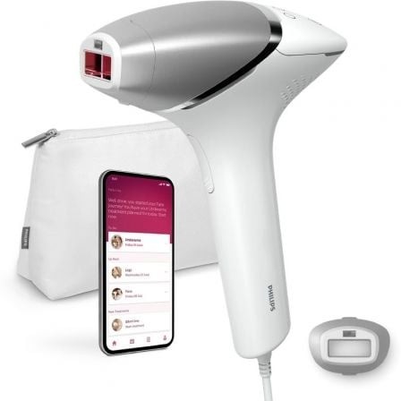 Depiladora de Luz pulsada Philips Lumea IPL Serie 8000 Prestige, con cable, Incluye 3 Accesorios