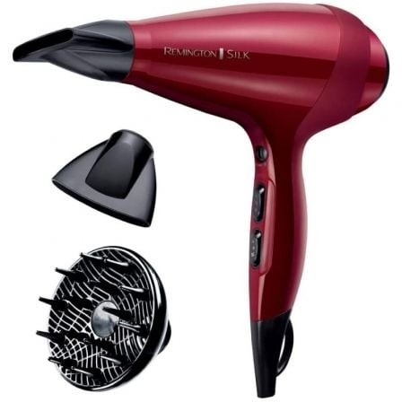 Secador Remington Silk Dryer AC9096, 2400W, iónico, rojo