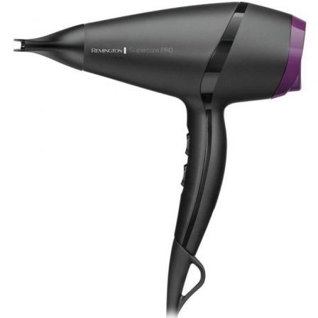 Secador Remington SuperCare Pro 2100 AC7100, 2100W, iónico, negro y lila
