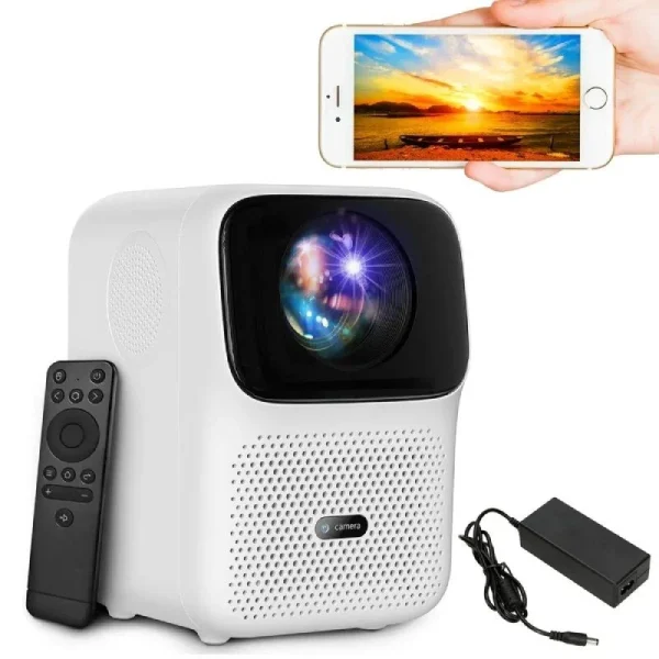 Proyector Portátil Wanbo T4/ 450 Lúmenes/ Full HD/ HDMI/ Bluetooth/ WiFi/ Blanco - Imagen 3